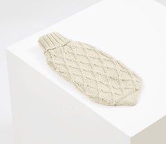 Diamond knit dog sweater