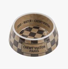 Chewy Vuiton bowl brown