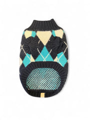 Argyle Blue Dog sweater