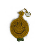 Smiley poepzakje mosterd (glitter details)