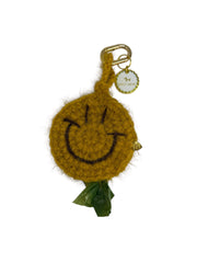 Smiley poop bag mustard (brown details)