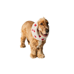 Knitted snood hearts