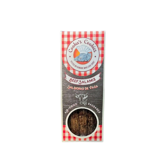 Beef salamis