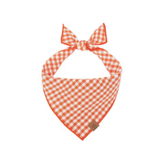 Bandana geruit oranje