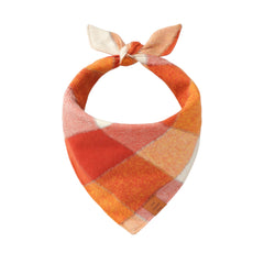 Bandana flanel pompoen oranje geruit