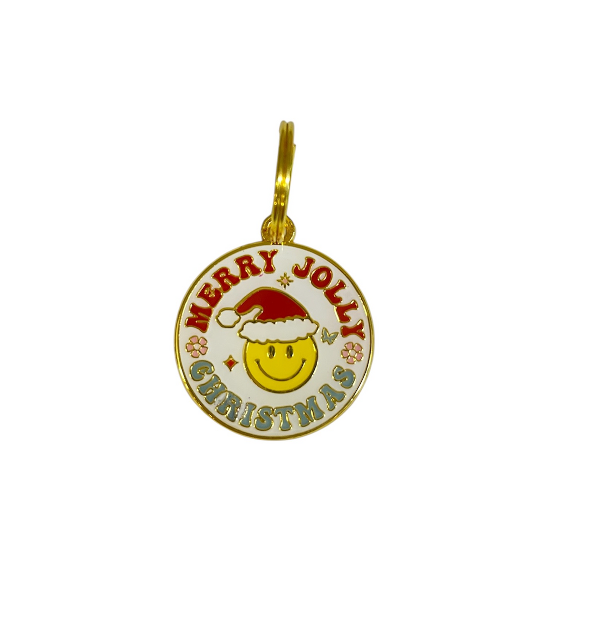 ID tag Merry Jolly Christmas