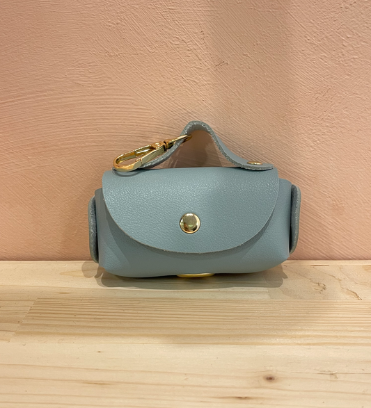 Porte-sac à crottes abstrait turquoise