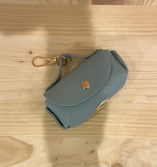 Porte-sac à crottes abstrait turquoise