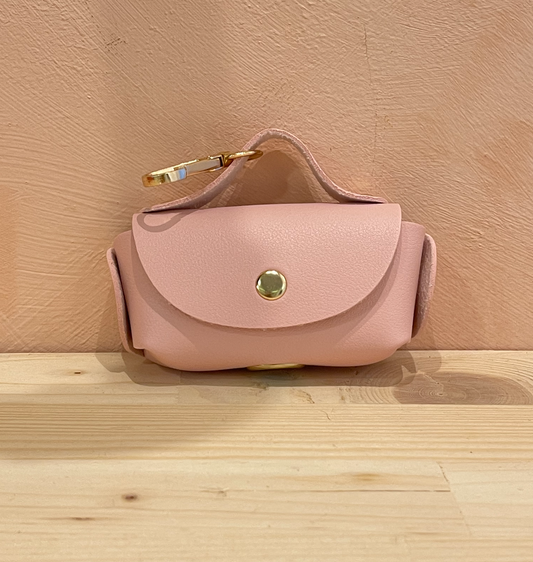 Porte-sac à crottes abstrait rose clair