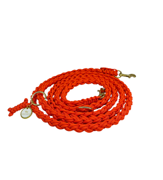 Hands-free leash L.A Fire Orange