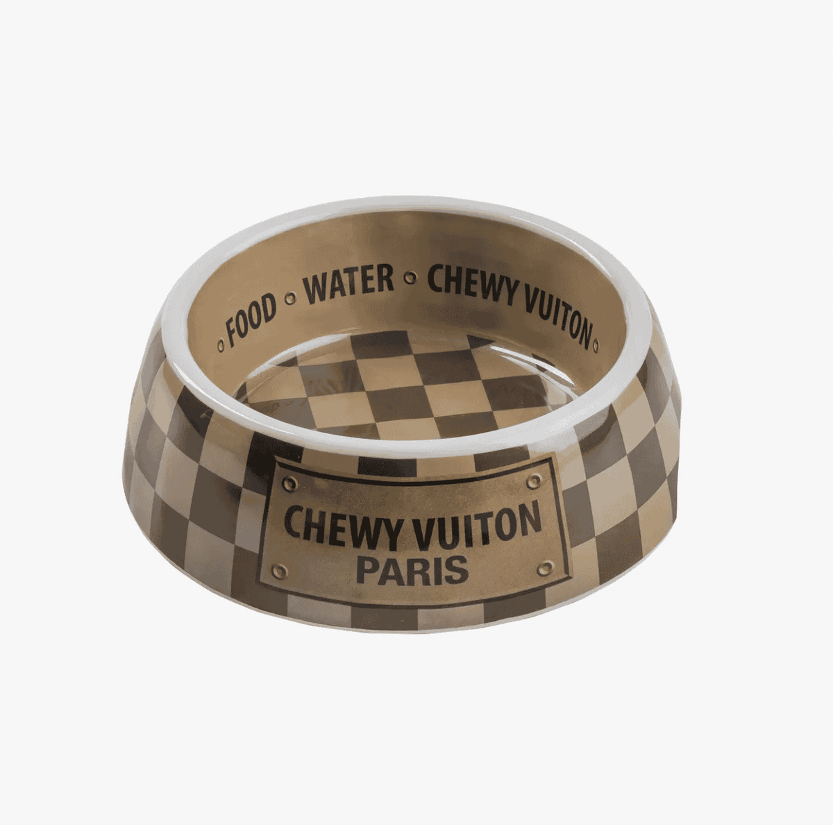 Chewy Vuiton bowl brown