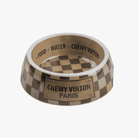 Chewy Vuiton bowl brown