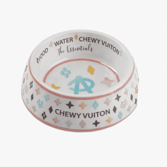 Chewy Vuiton bowl white