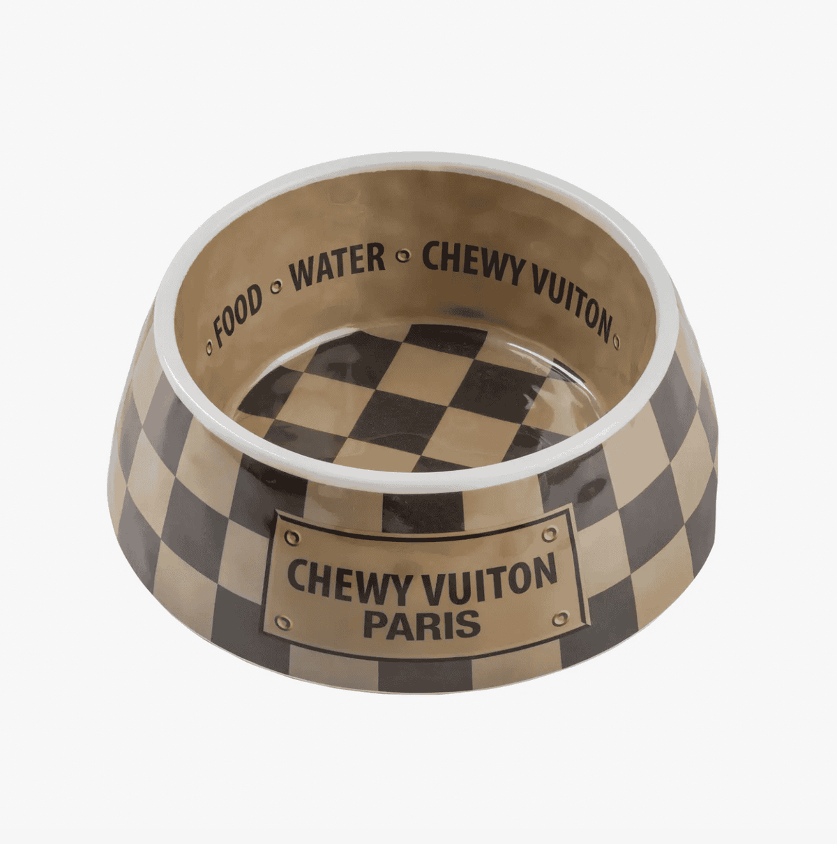 Chewy Vuiton bowl brown