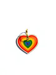 ID tag rainbow heart