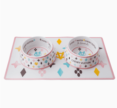 Chewy Vuitton placemat white