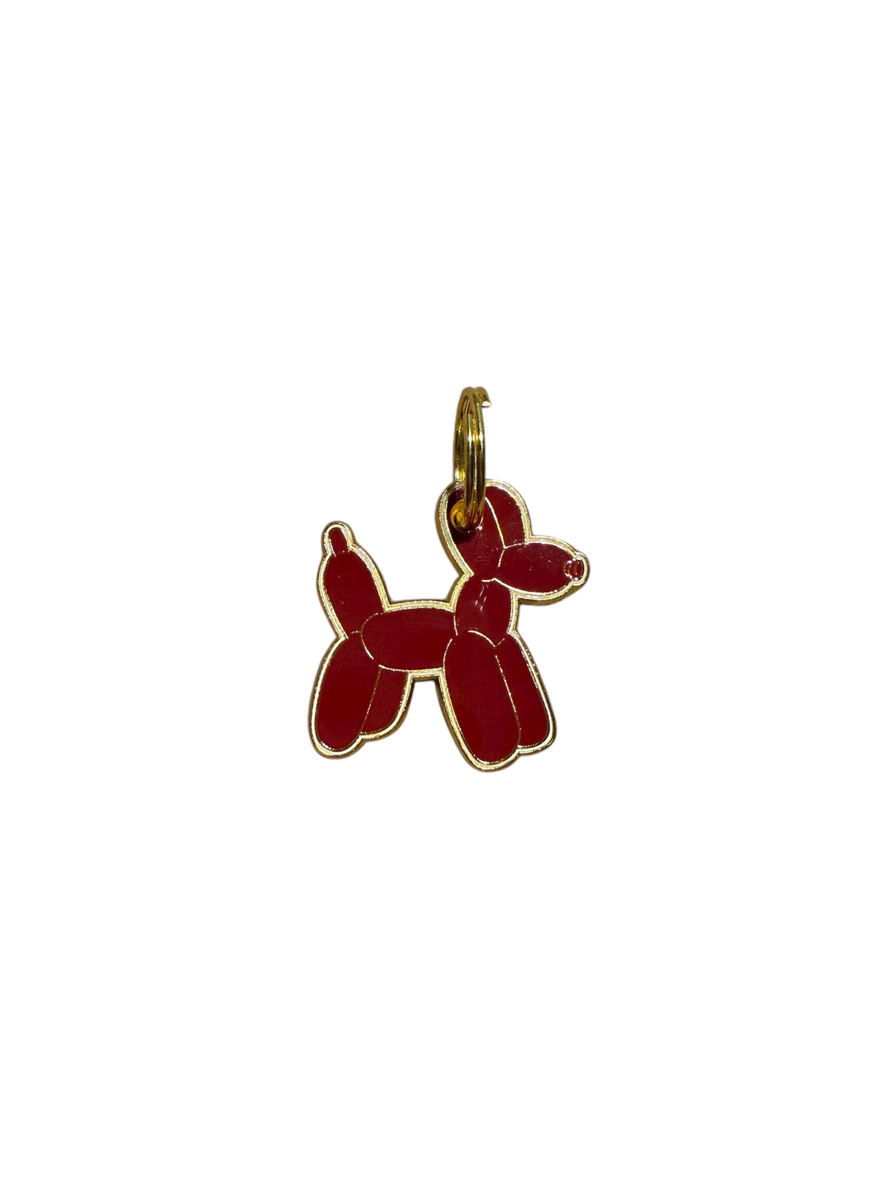 ID tag Balloon Dog Burgundy