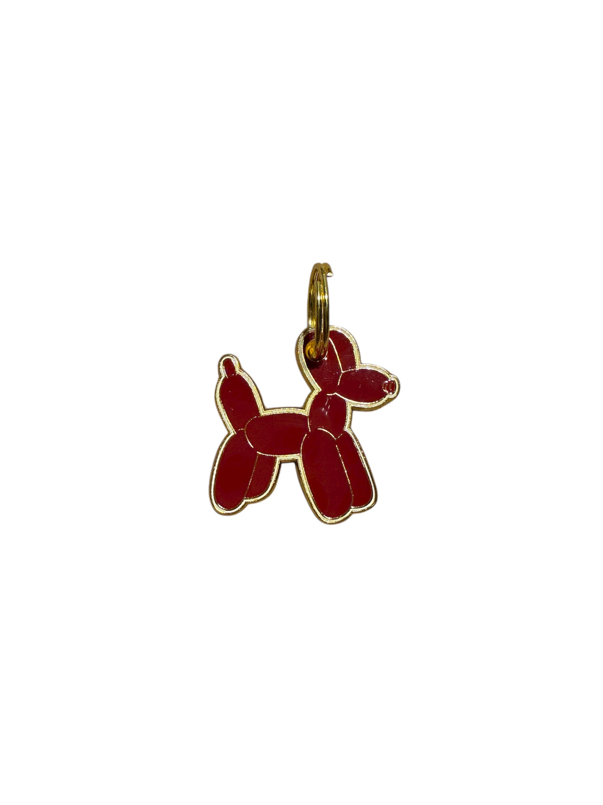 ID tag Balloon Dog Burgundy
