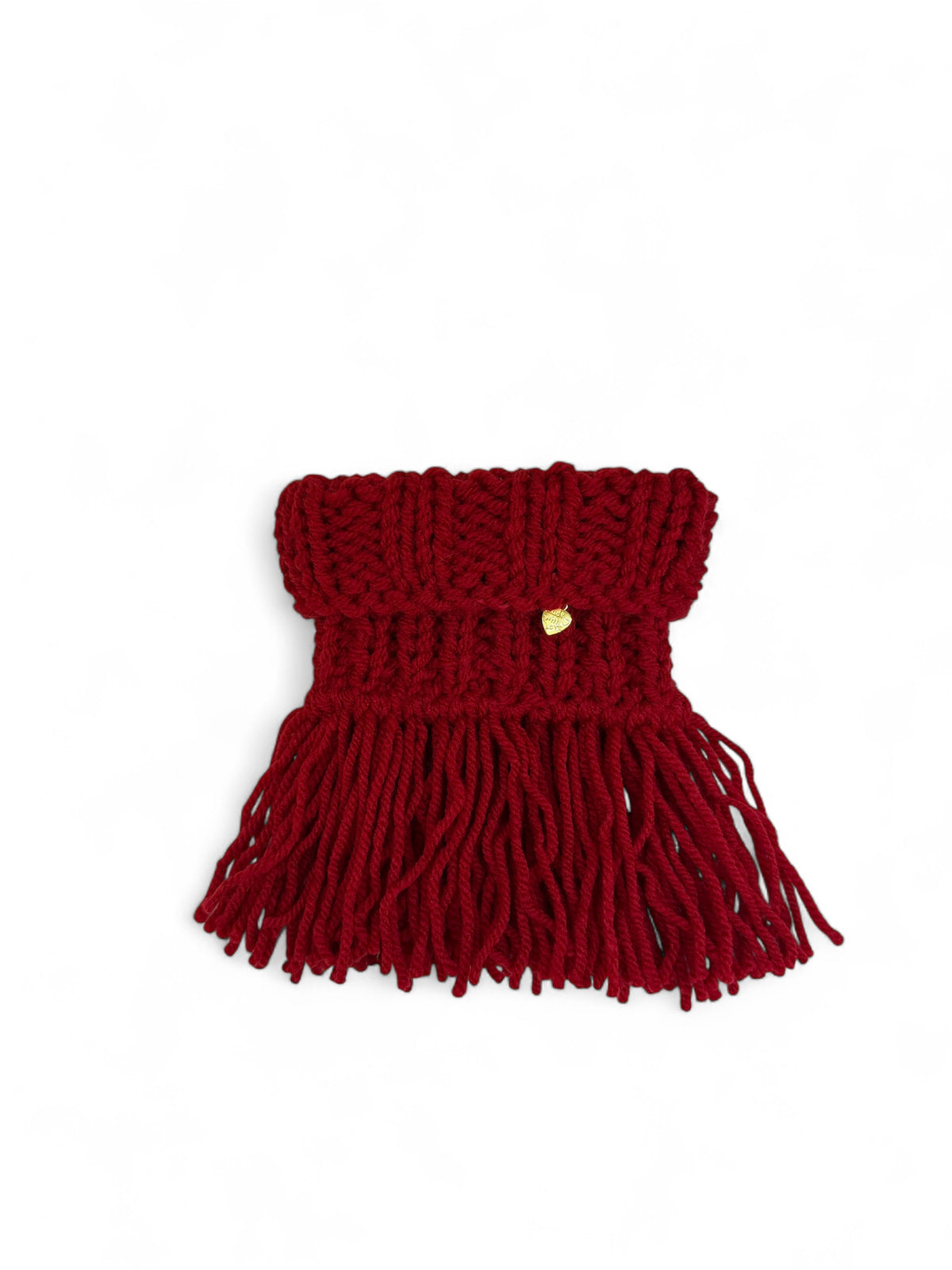 Red dog scarf collar