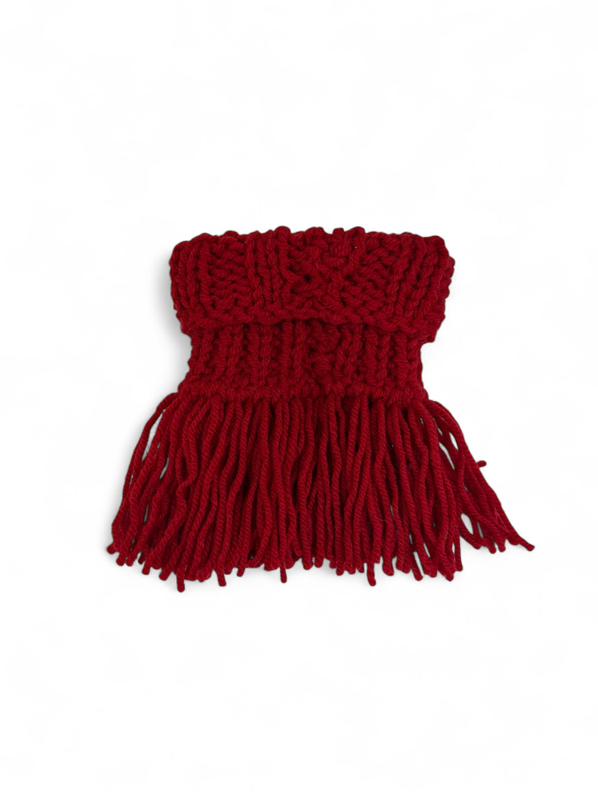 Red dog scarf collar