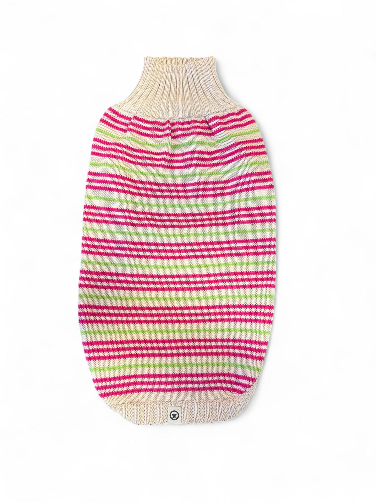 Pull pour chien à rayures fluo