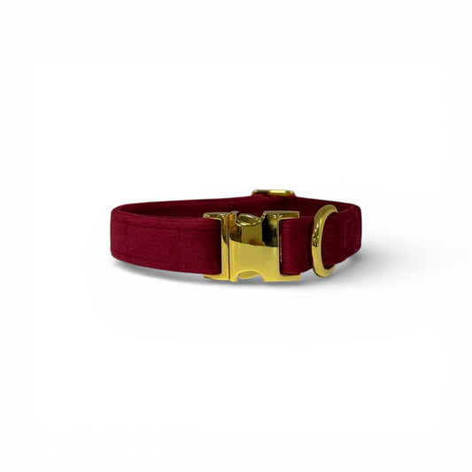 Halsband Velvet rood