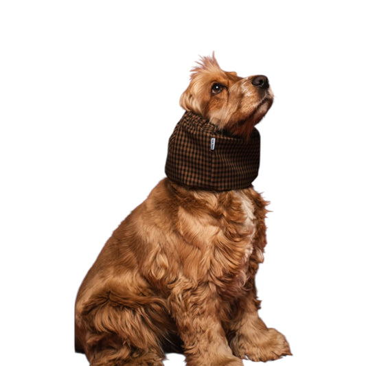 Waterproof snood brown chekered