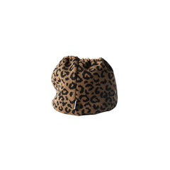 Knitted snood animal print