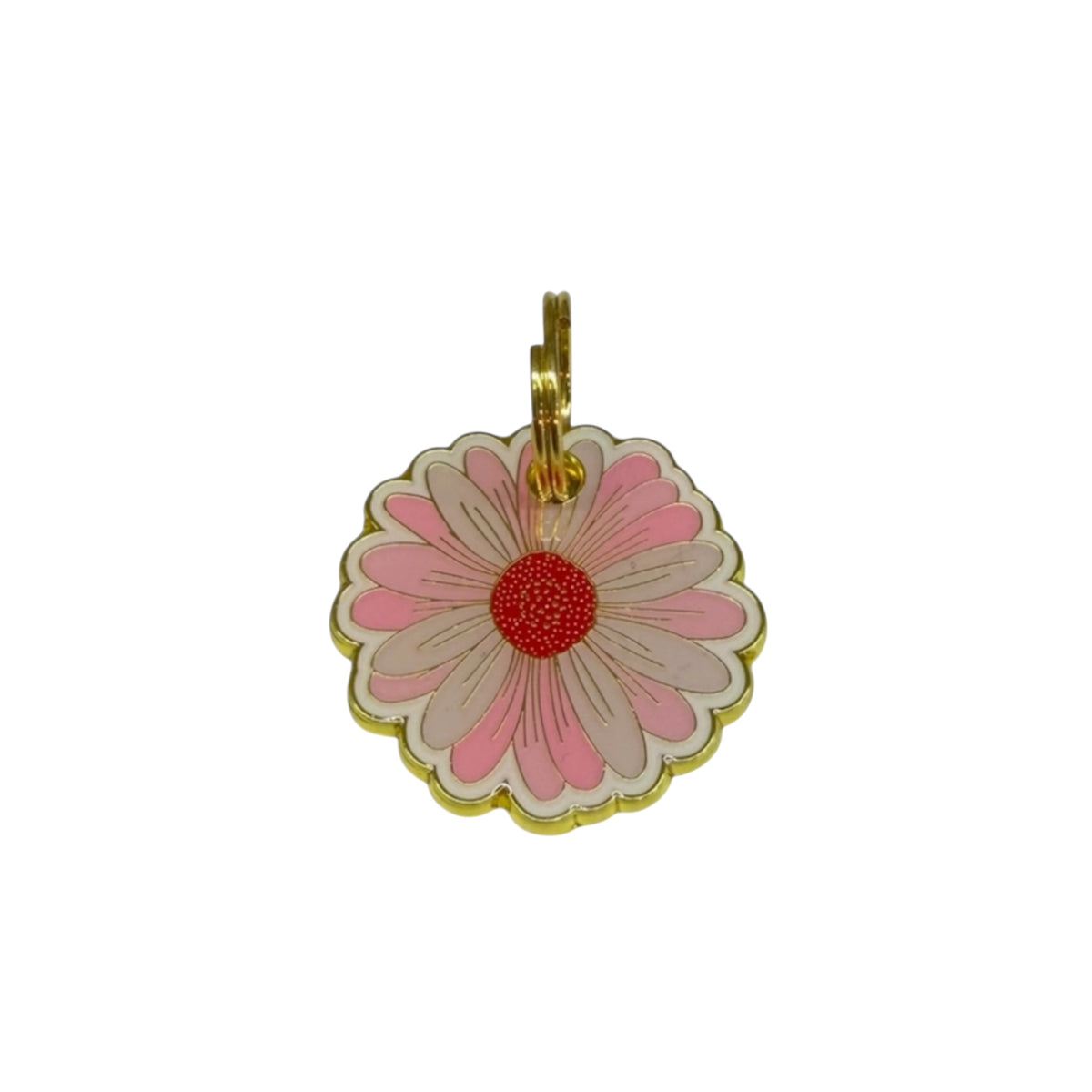 ID Tags Pink Flower