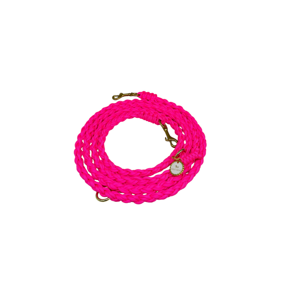 Hands-free leash L.A Neon pink