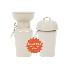 Flip travel bottle beige