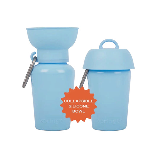 Flip travel bottle licht blauw