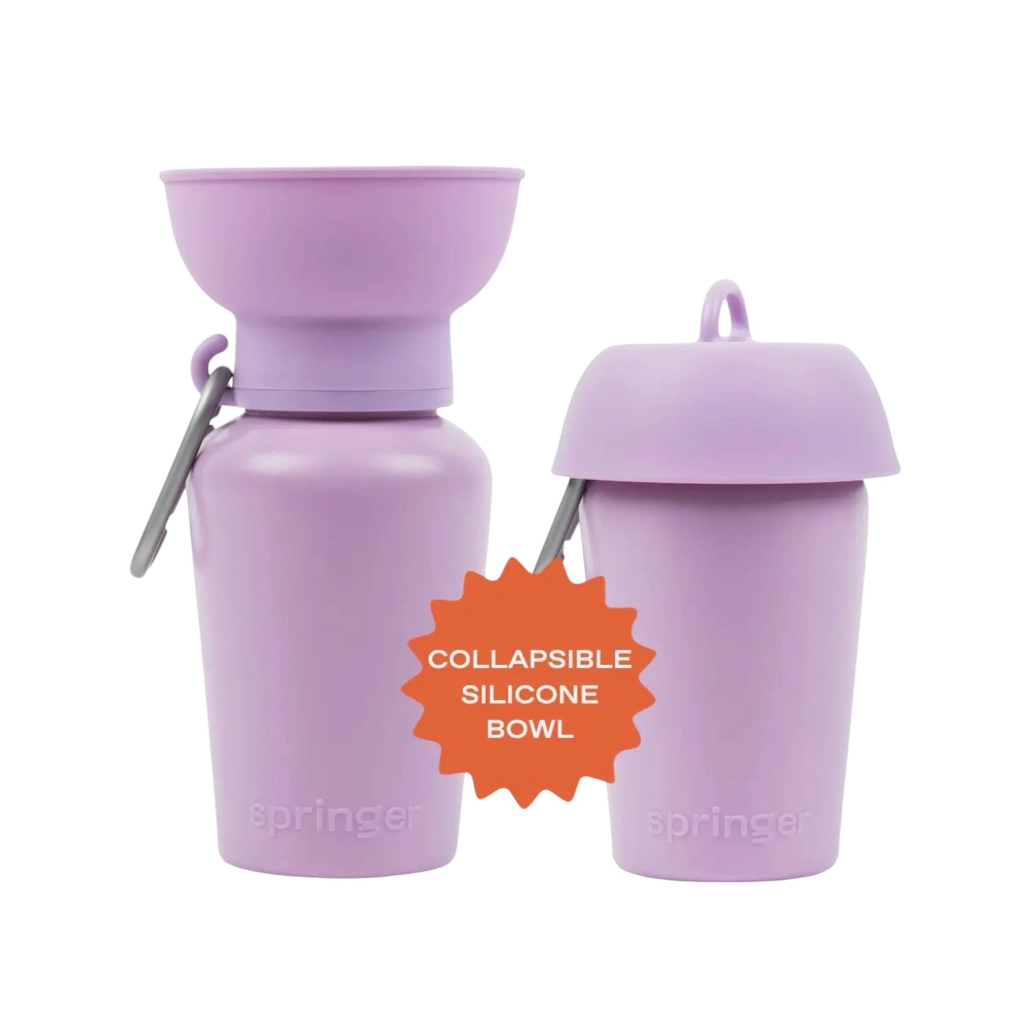 Flip travel bottle paars