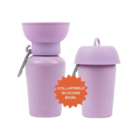 Flip travel bottle paars