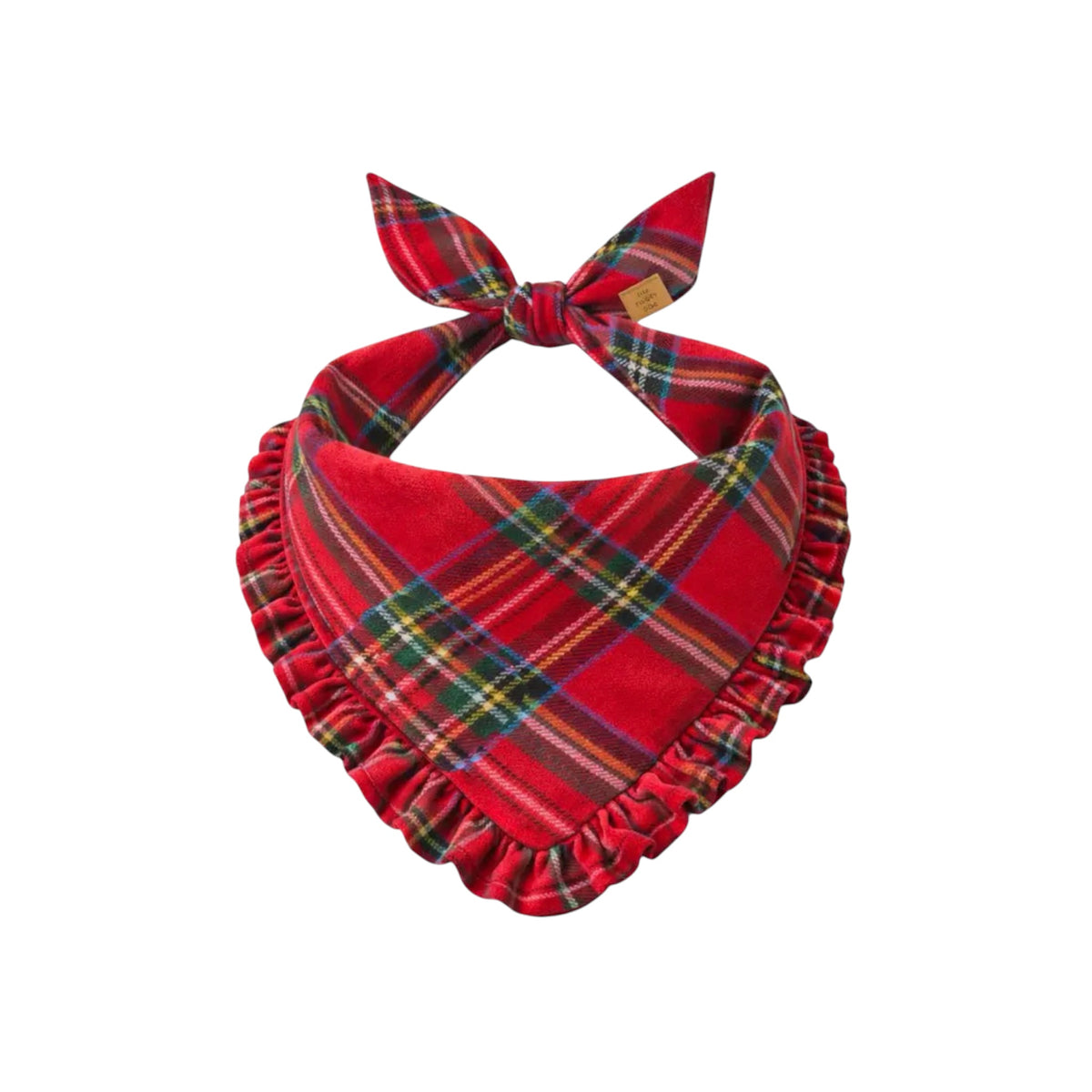 Bandana flanel tartan met franjes