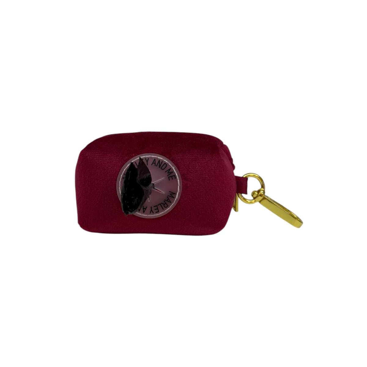 Poepzakhouder velvet rood