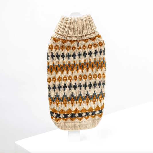 Golden Dreams Alpaca Dog Sweater