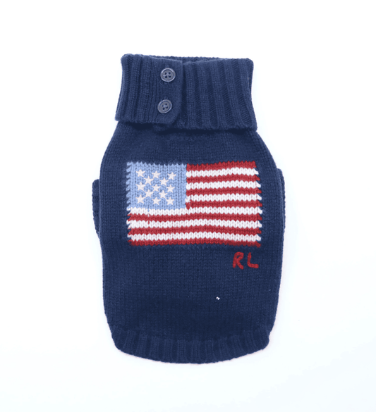 POLO Ralph Lauren Flag Pattern Wool Dog Jumper