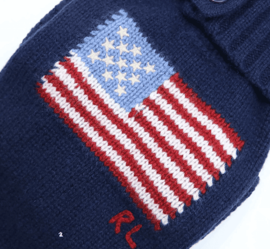 POLO Ralph Lauren Flag Pattern Wool Dog Jumper