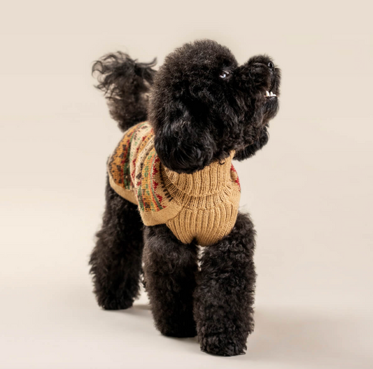 Fair Isle Finn Alpaca Dog Sweater