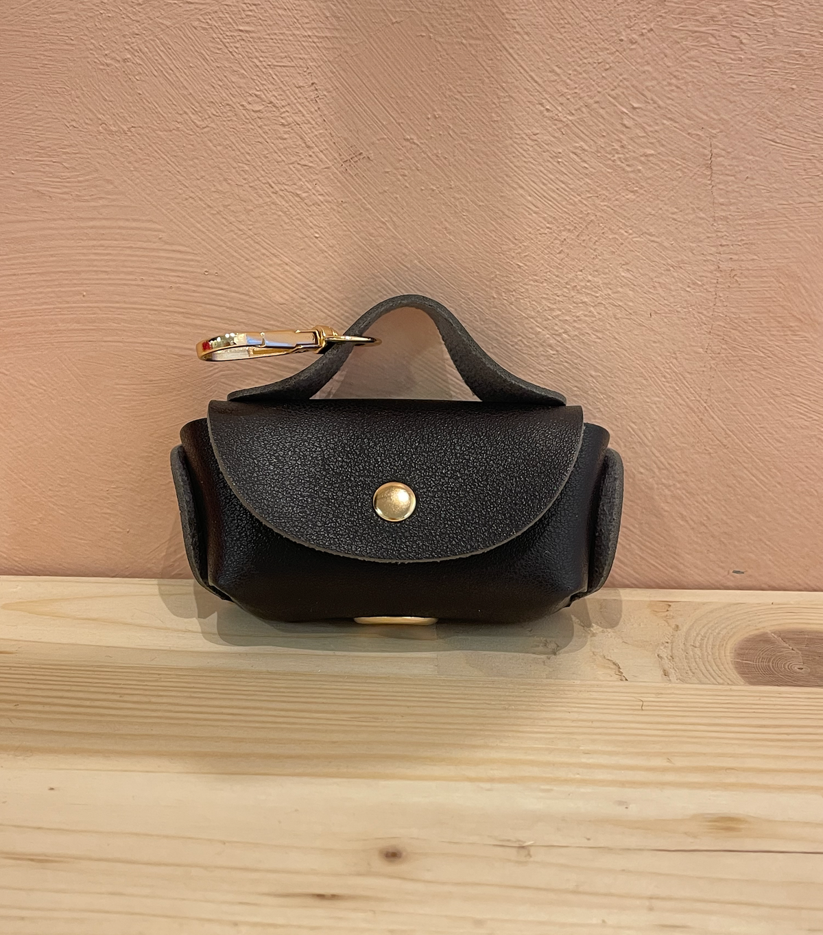 Poop bag holder Abstract black