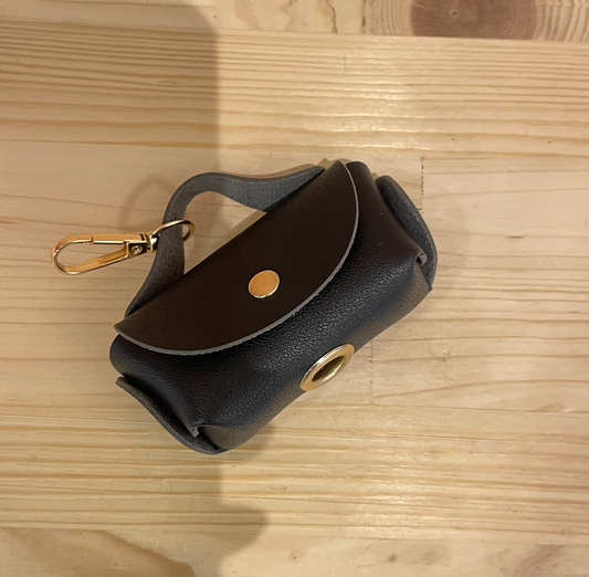 Porte-sac à crottes abstrait noir