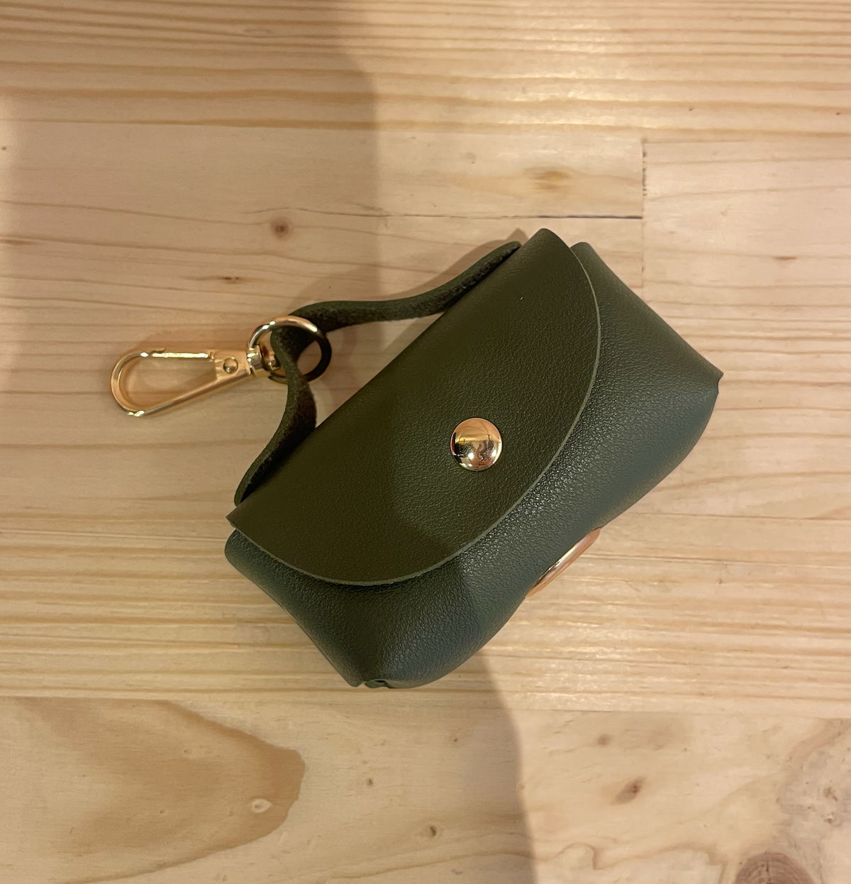 Poop bag holder Abstract Khaki