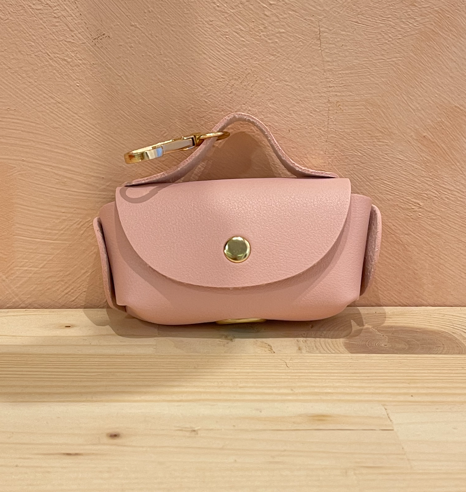 Porte-sac à crottes abstrait rose clair