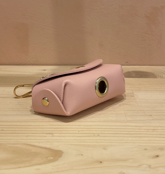 Porte-sac à crottes abstrait rose clair