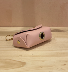 Porte-sac à crottes abstrait rose clair