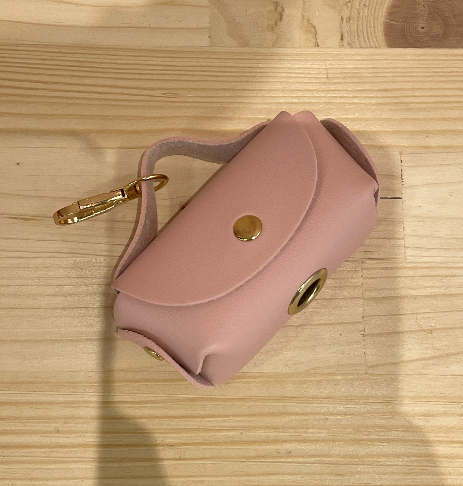 Porte-sac à crottes abstrait rose clair