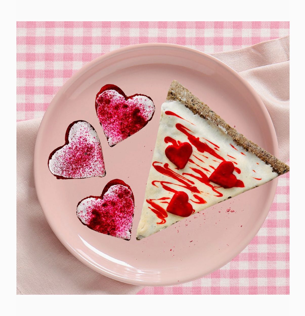 Koekjes taart met hartjes