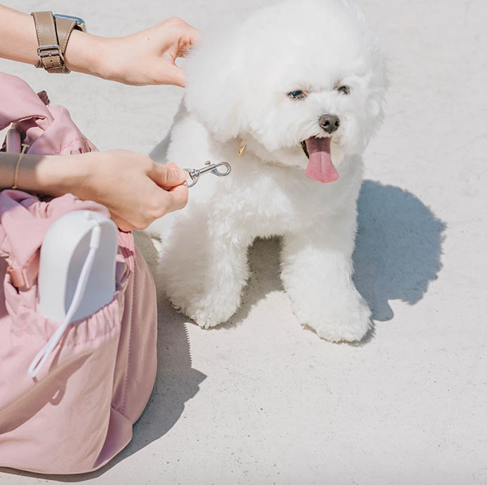 Sac de transport pour animaux Snuggle petite rose S