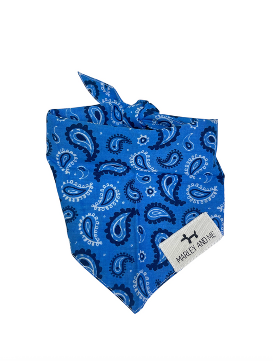 Bandana Paisley blauw